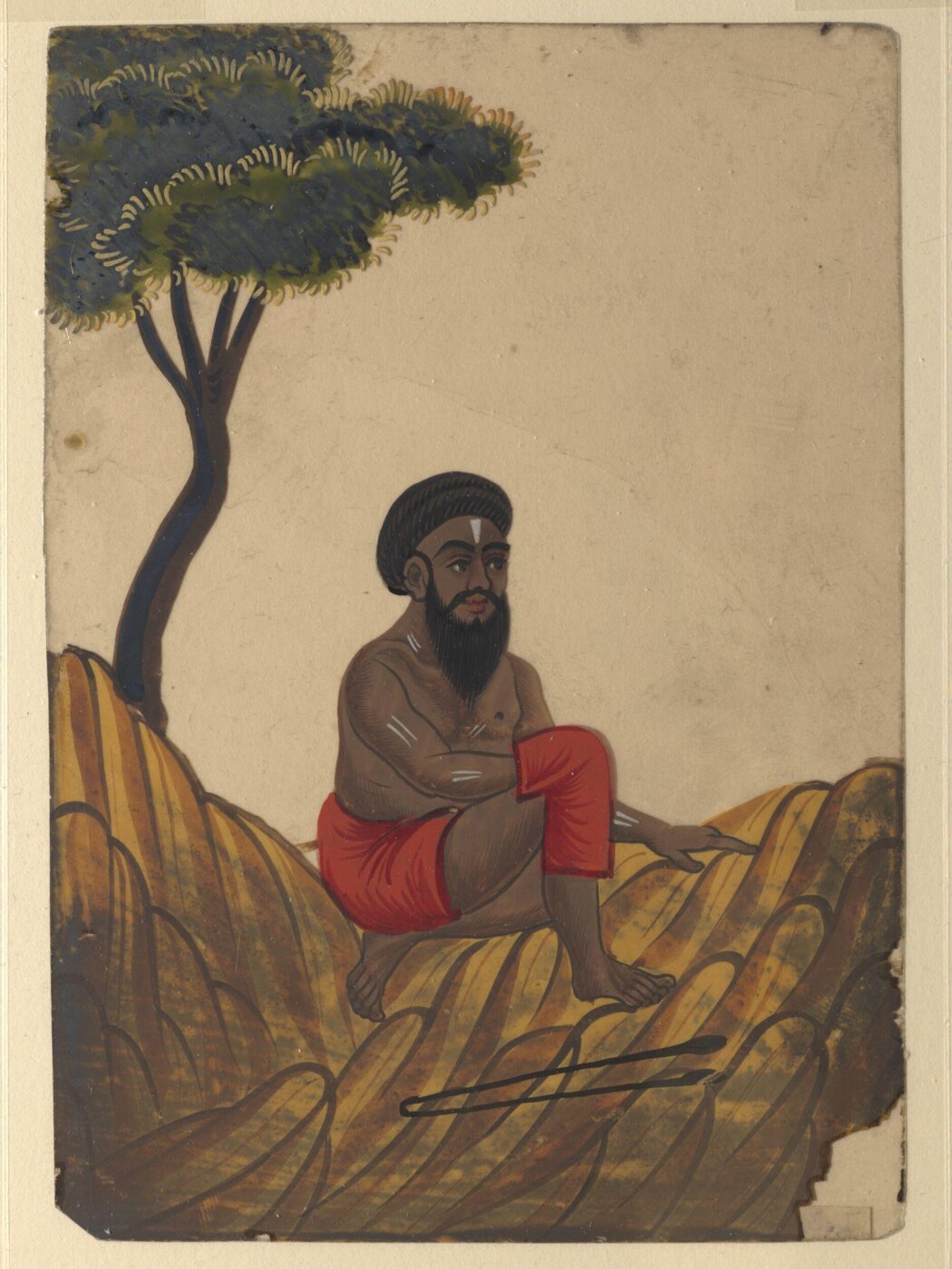 Unknown, One of forty paintings illustrating modes of transport, occupations, entertainers, ascetics and Muharram subjects.