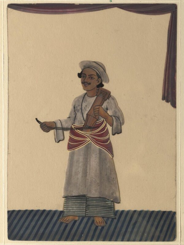 One of forty paintings illustrating modes of transport, occupations, entertainers, ascetics and Muharram subjects.