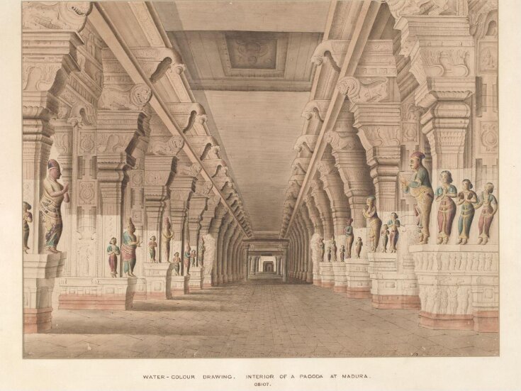 Interior of Raja Tirumala Nayak's 'choultry', Madura top image