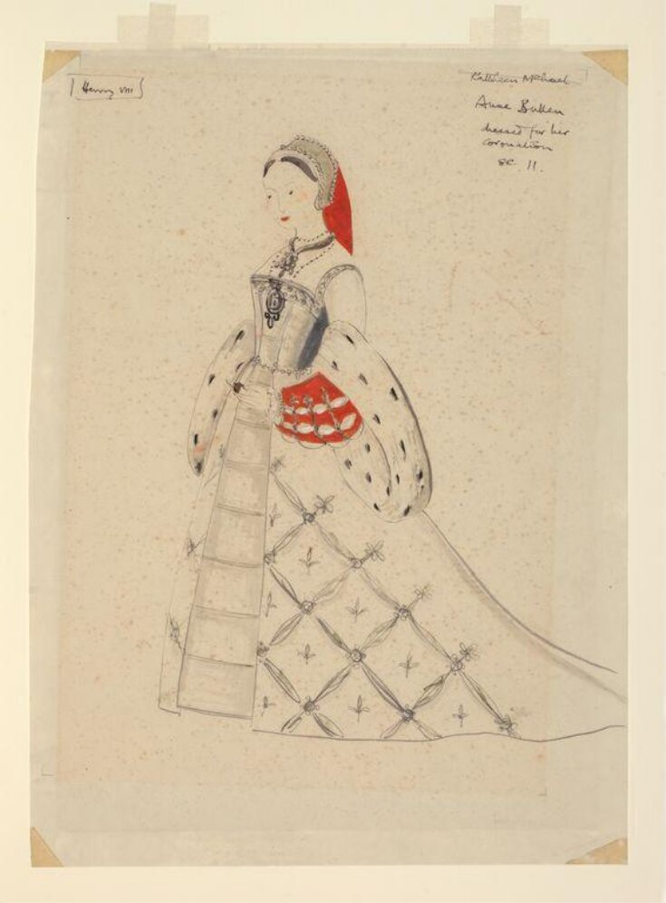 Costume design for Kathleen Michael in Henry VIII top image