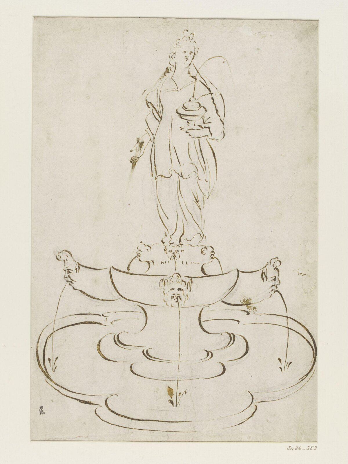 Design for a fountain, c. 18th century - 19th century