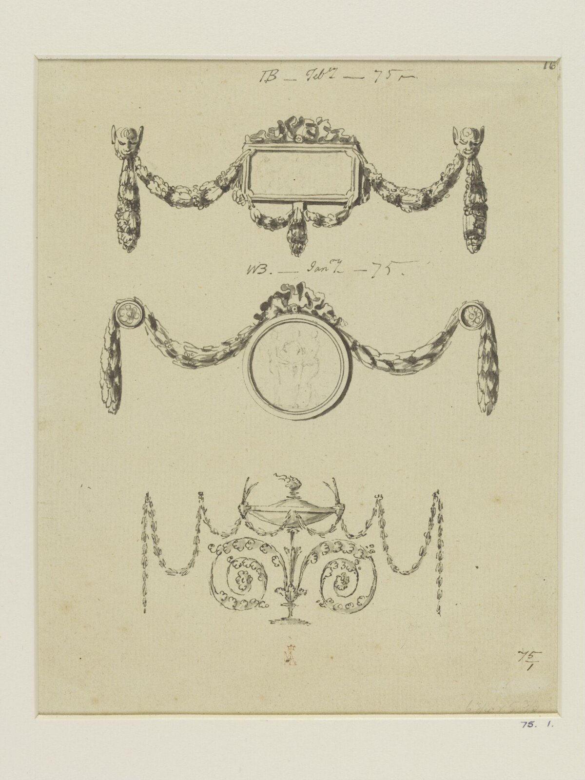 Drawing, 1775-1799