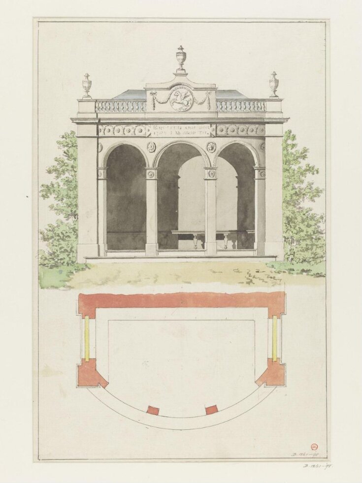 Drawing of a pavilion top image