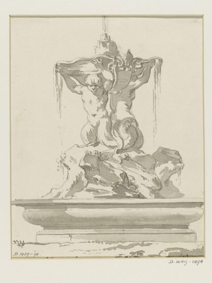 Drawing of a fountain top image