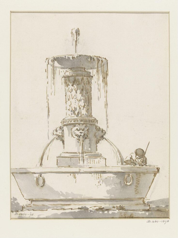 Drawing of fountain top image