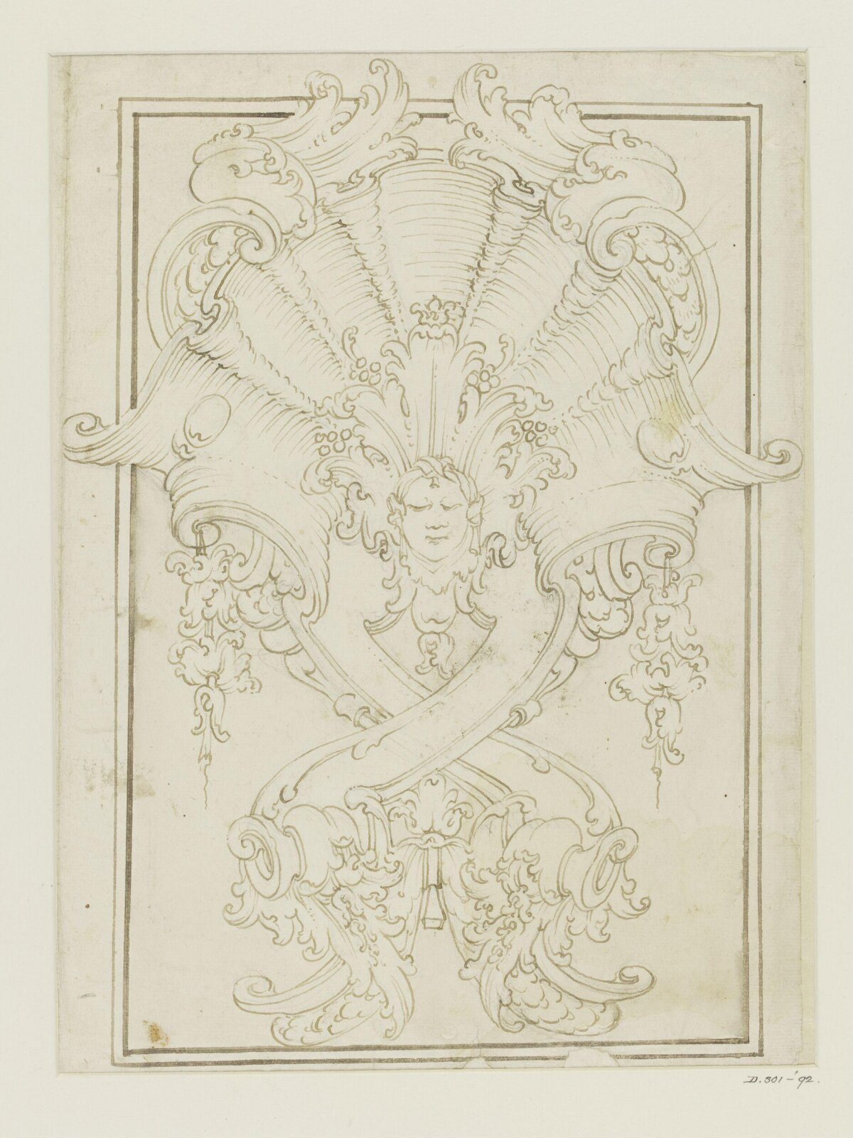 Design for an ornament, early 18th century