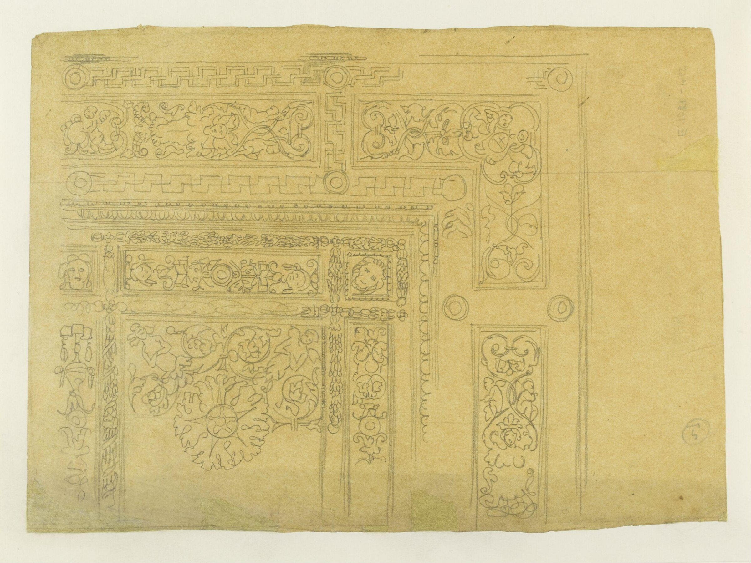Design for decoration of the V&A, Godfrey Sykes, 1860-6