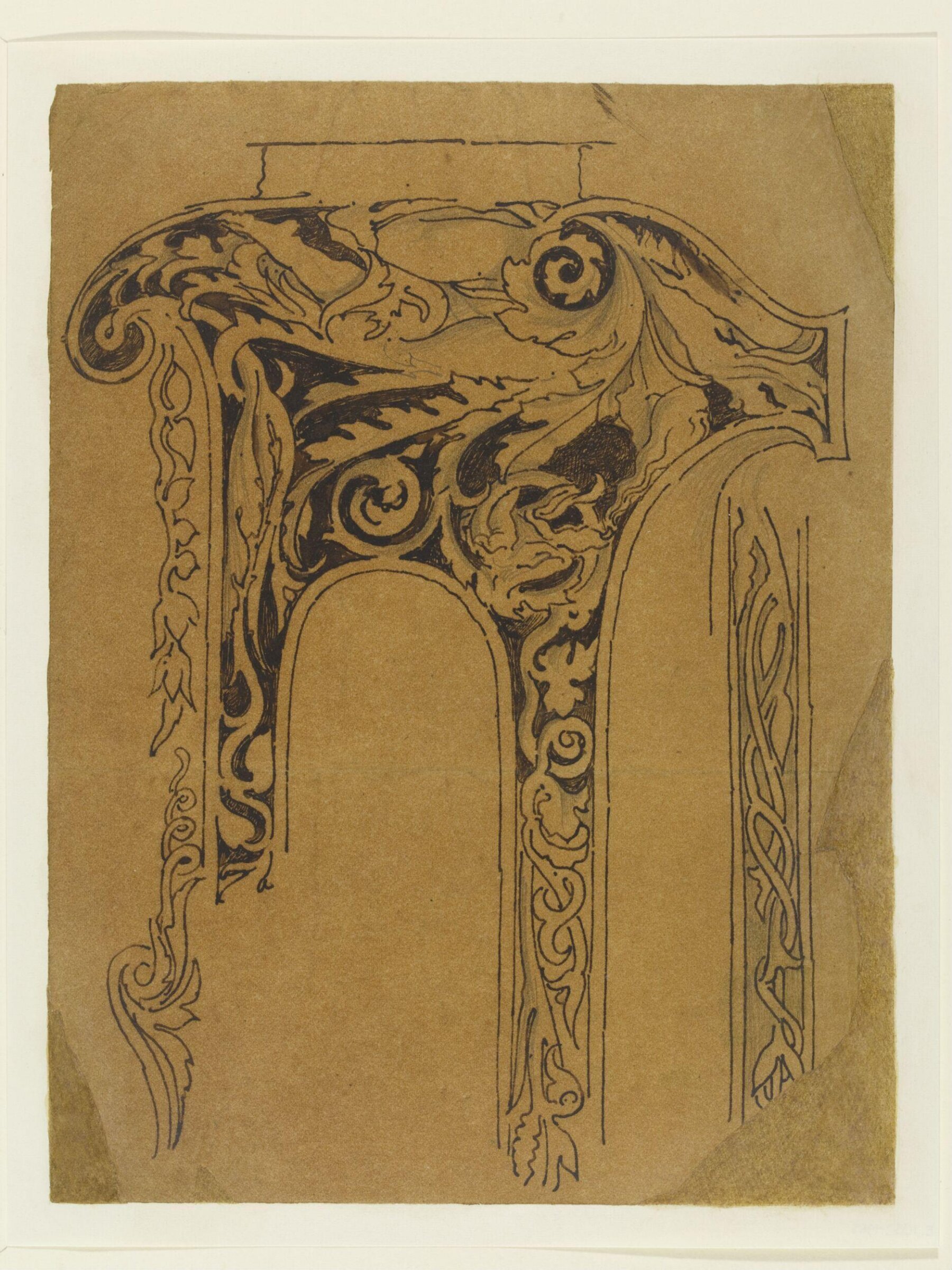 Foliate decoration for the V&A, Godfrey Sykes, 1860-6