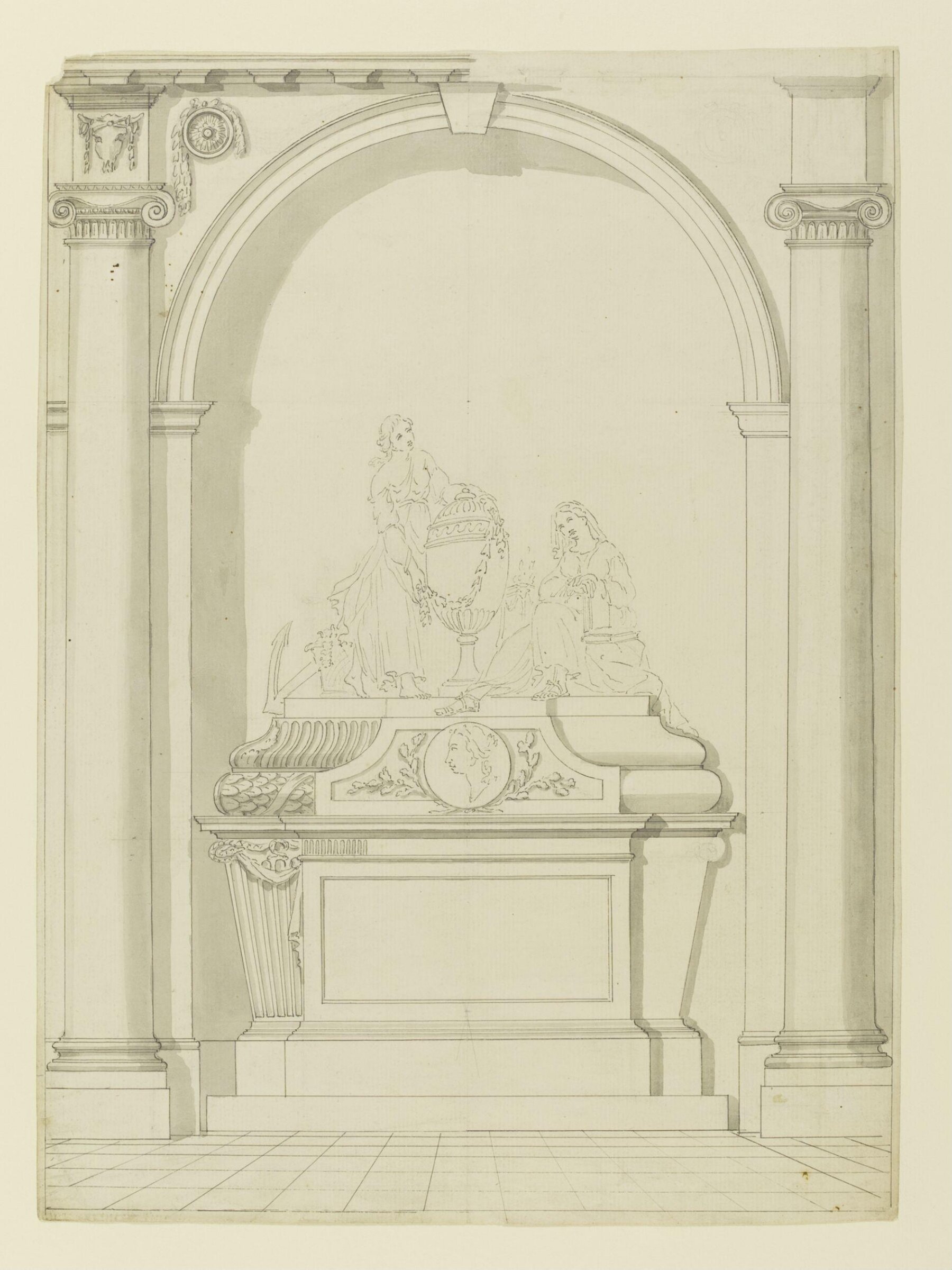 Drawing, William Tyler, late 18th century