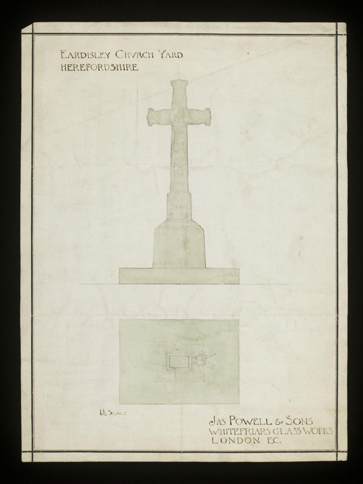 Drawing, James Powell & Sons, 1898