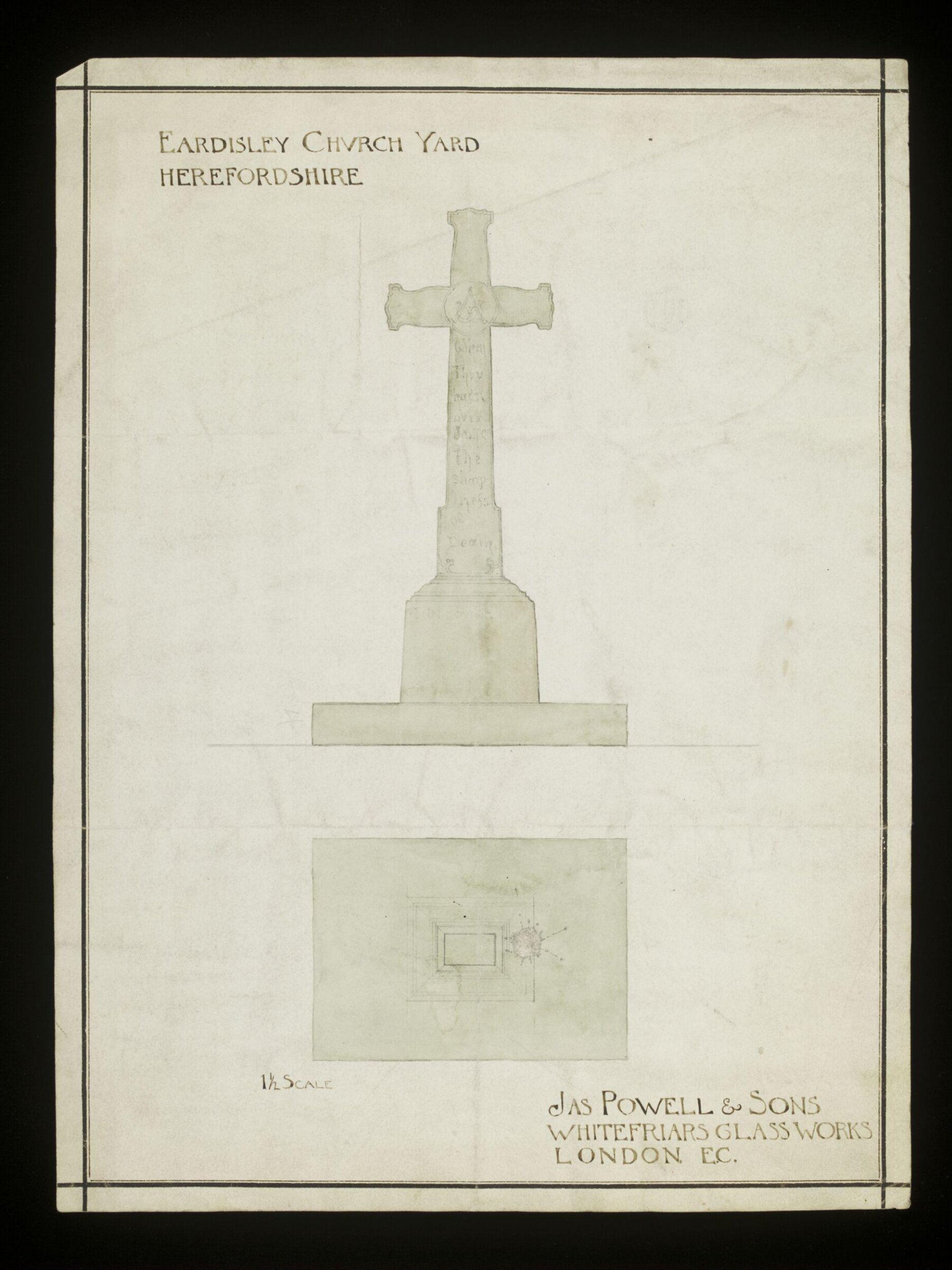 Drawing, James Powell & Sons, 1898
