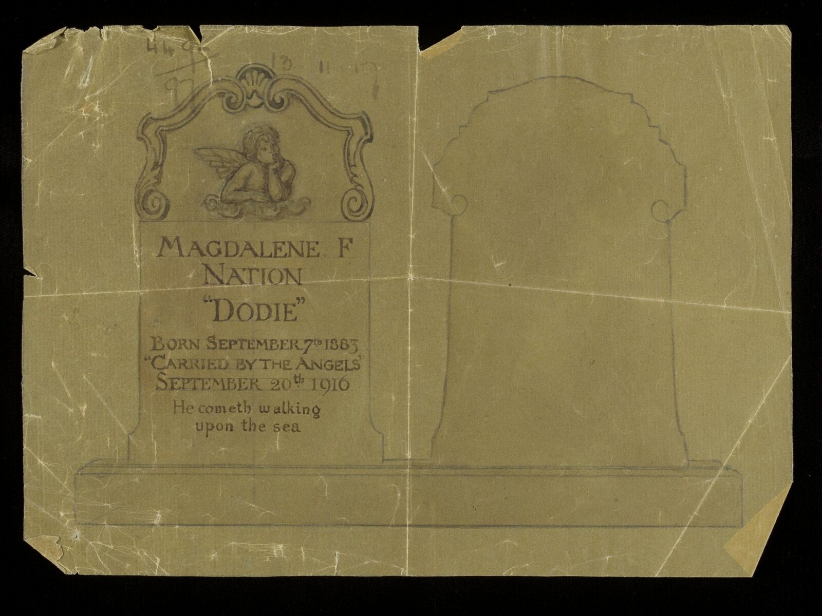 Drawing, James Powell & Sons, 1917