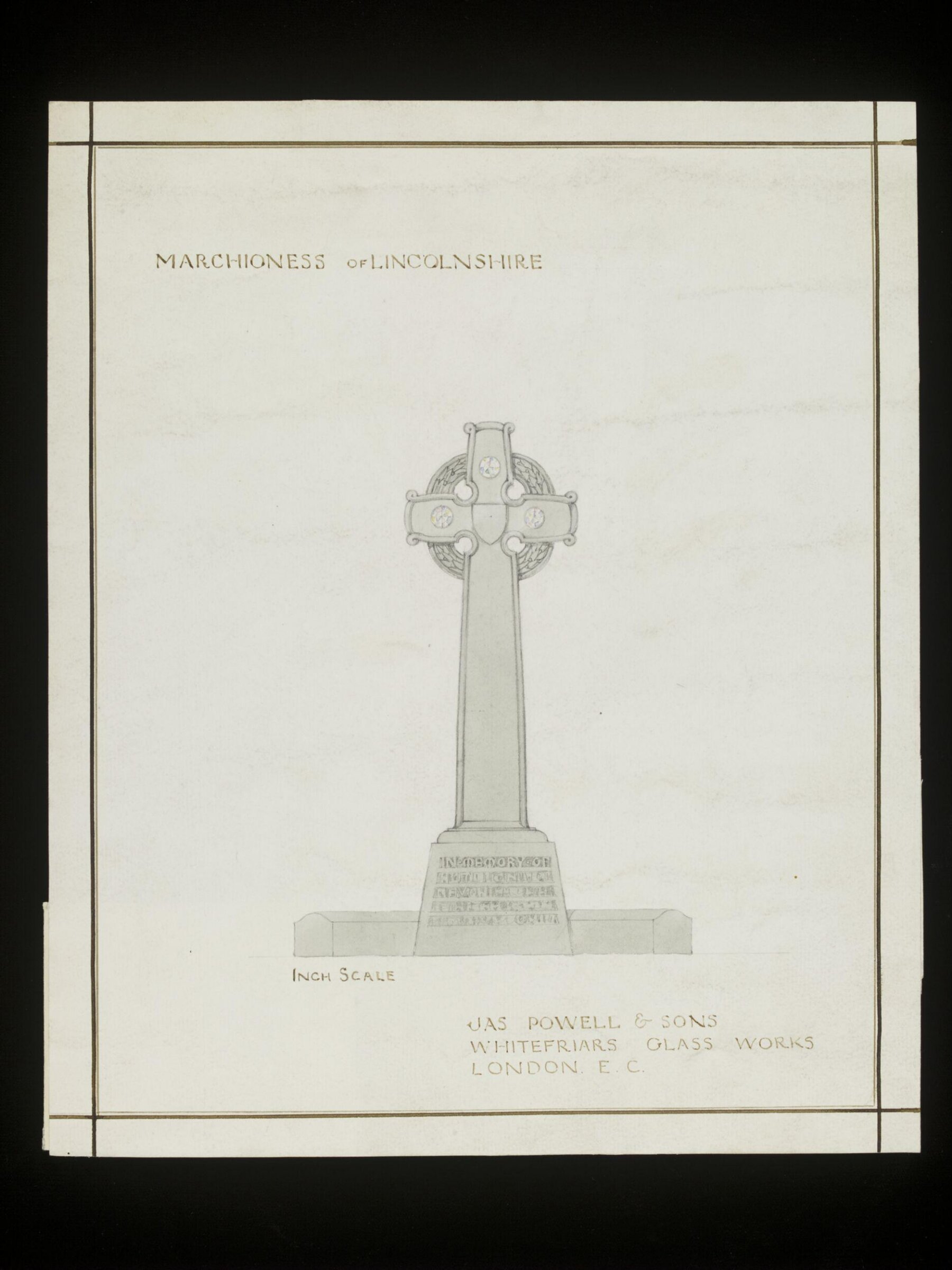 Drawing, James Powell & Sons, early 20th century