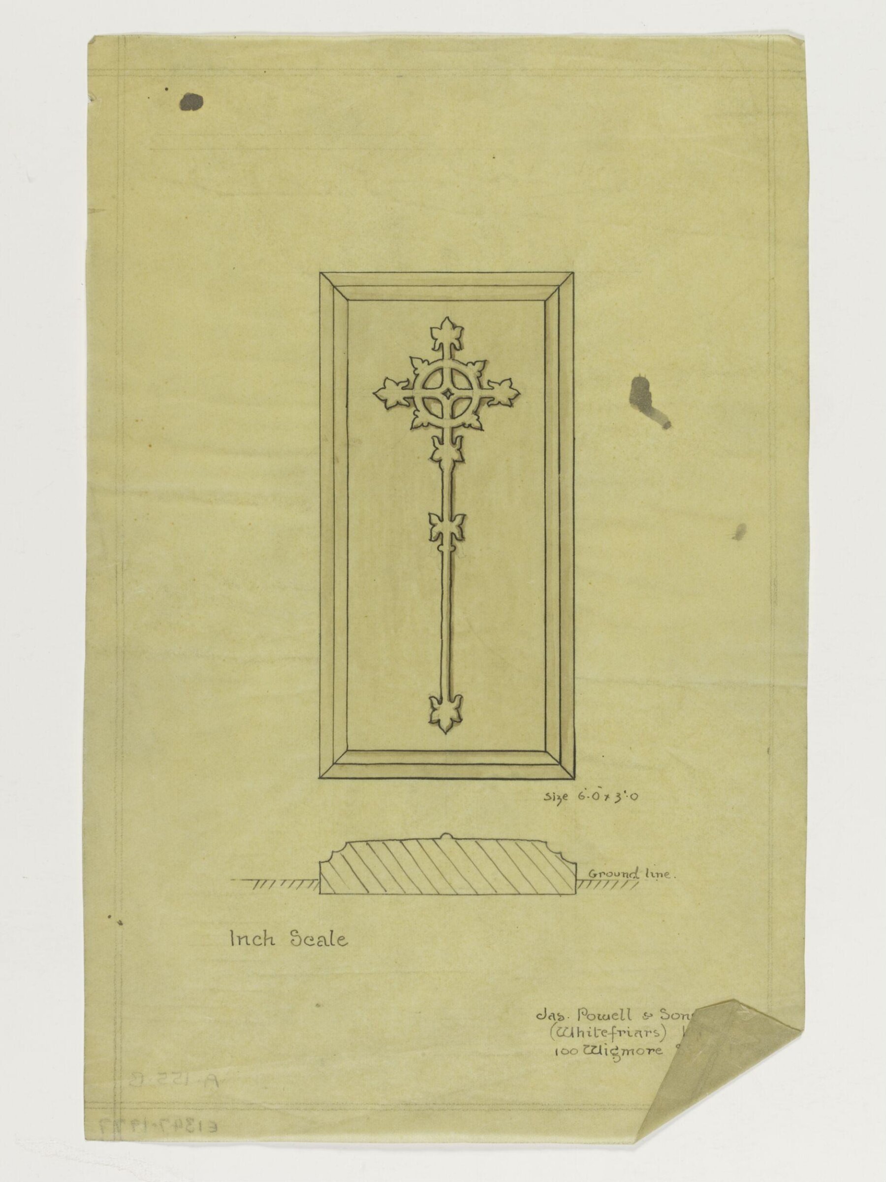 Drawing, James Powell & Sons, early 20th century
