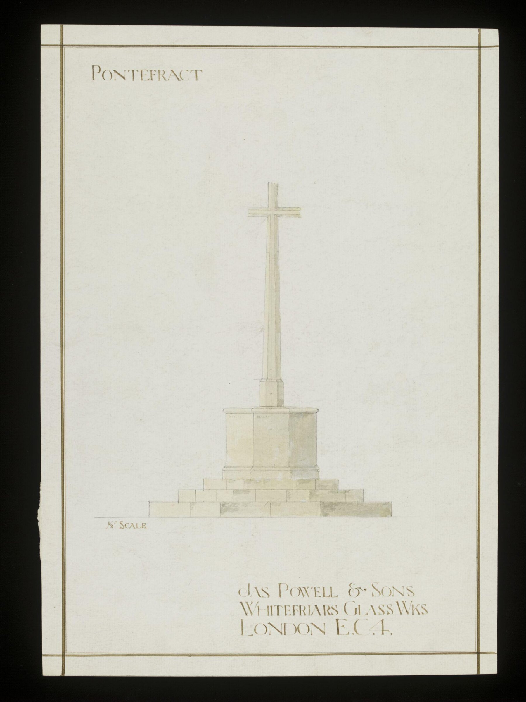 Drawing, James Powell & Sons, early 20th century