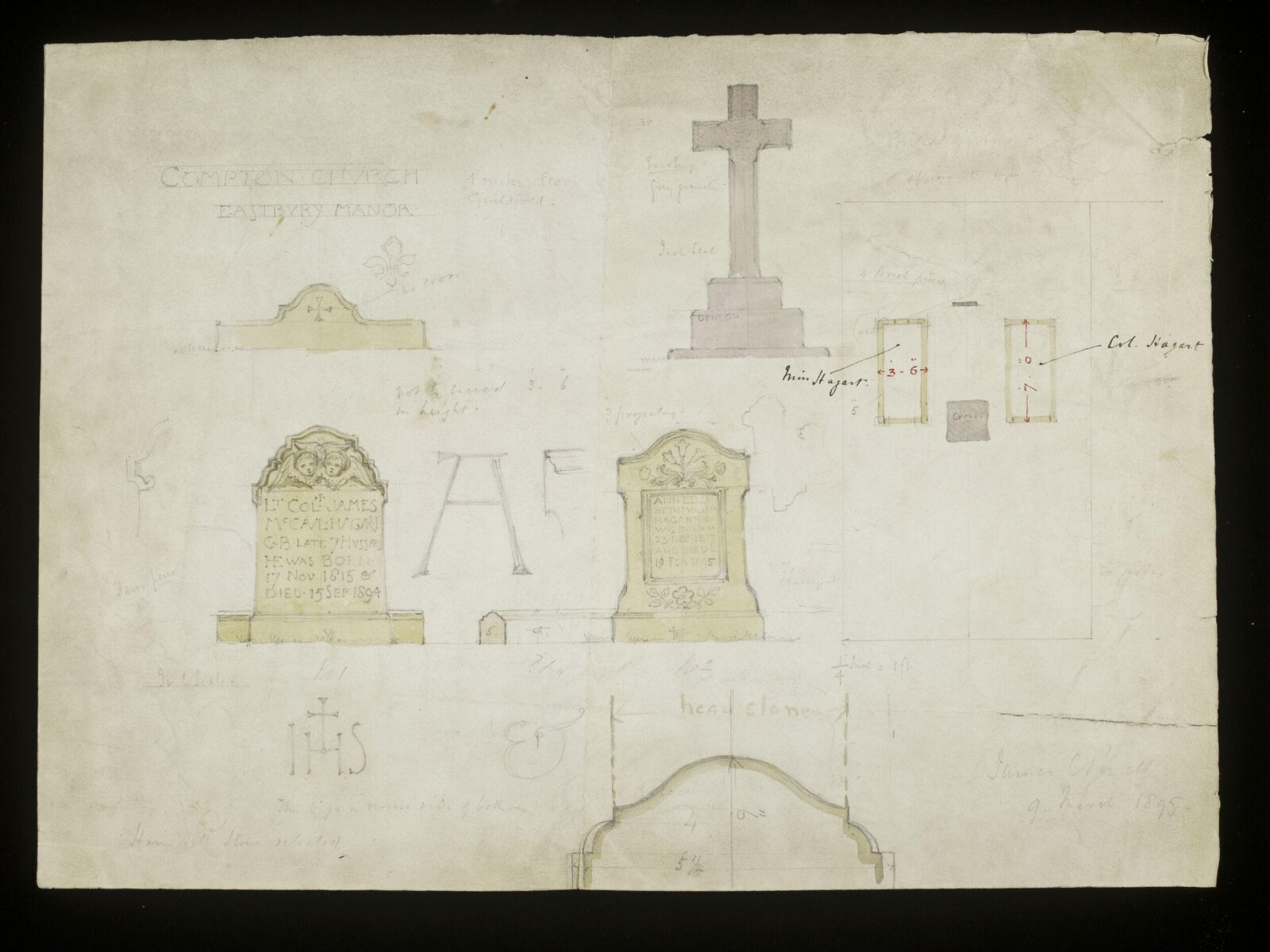 Drawing, James Powell & Sons, 09/03/1895