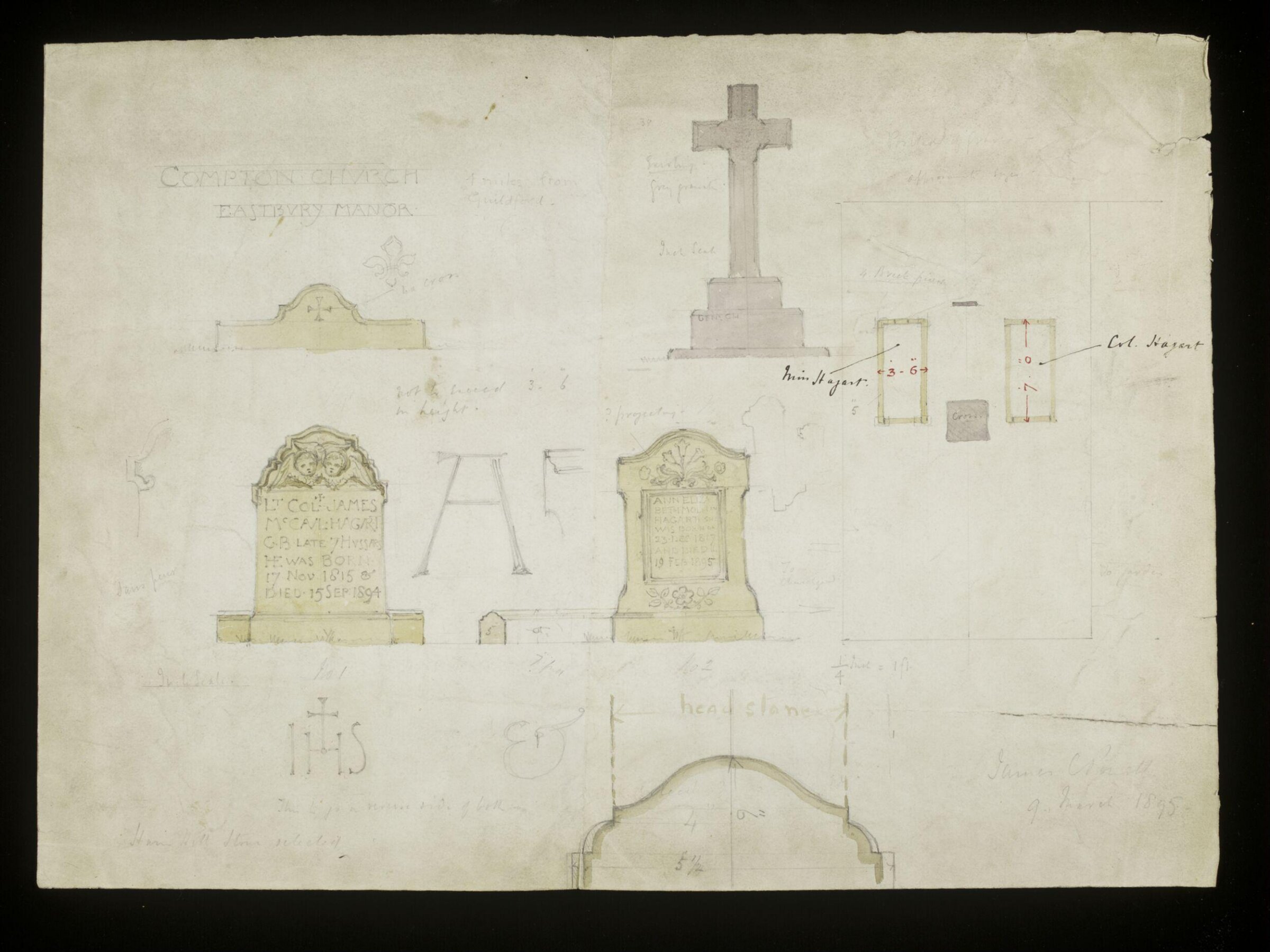 Drawing, James Powell & Sons, 09/03/1895