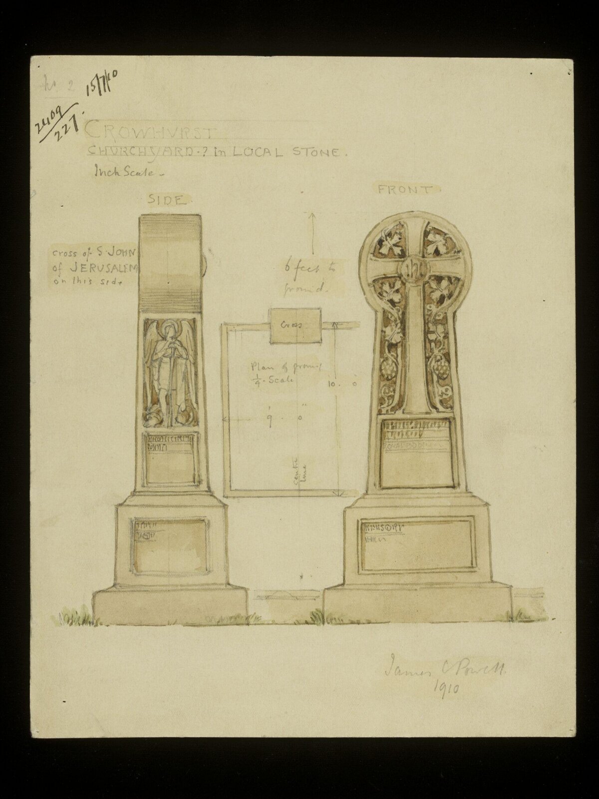 Drawing, James Powell & Sons, 1910