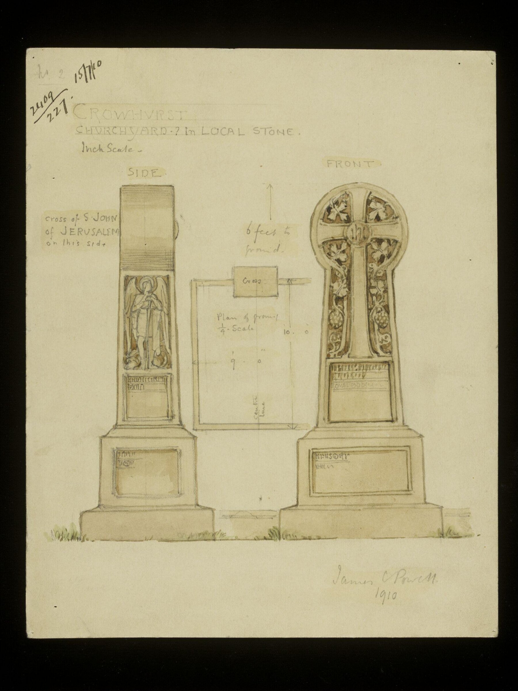 Drawing, James Powell & Sons, 1910