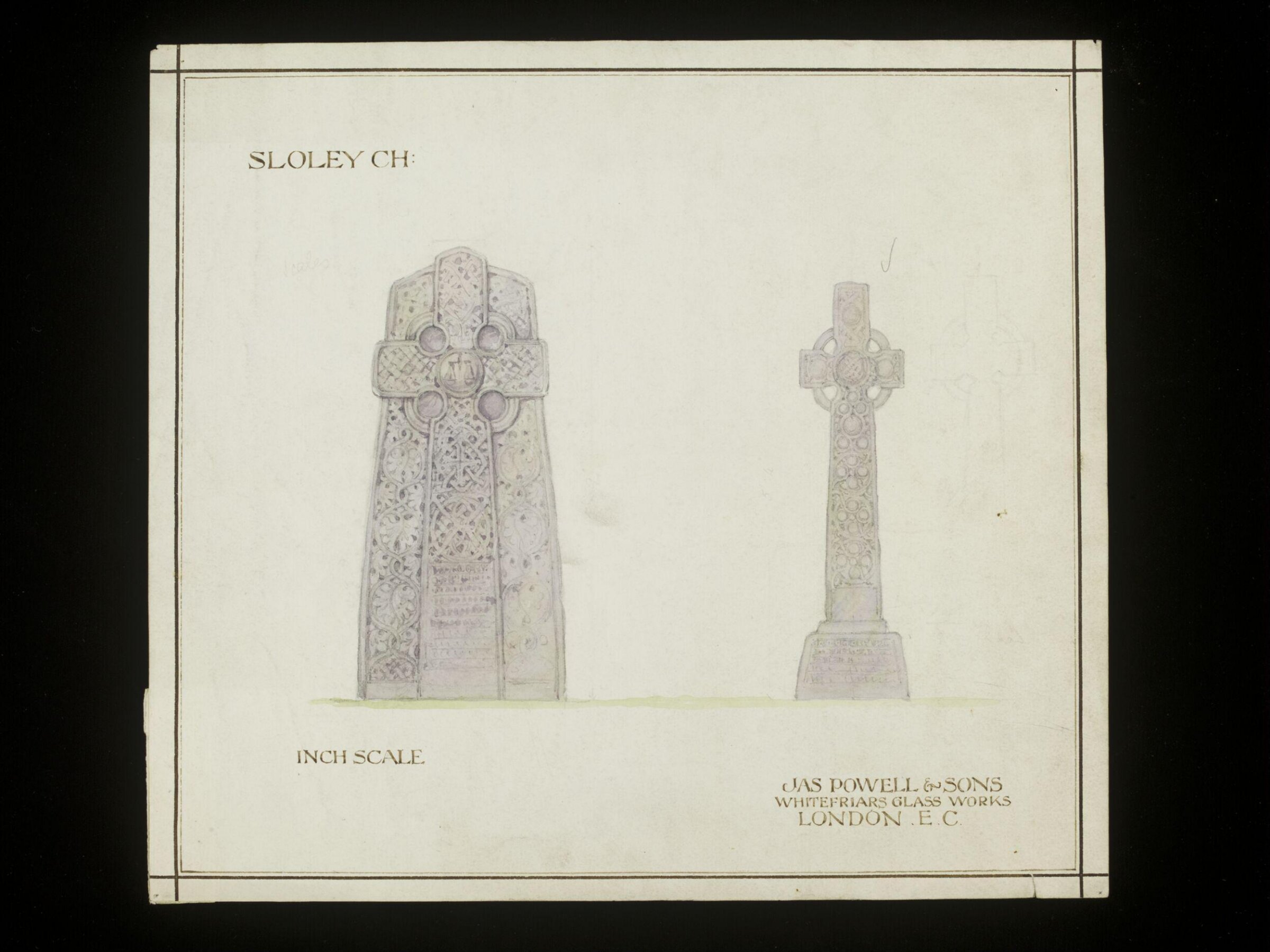 Drawing, James Powell & Sons, early 20th century