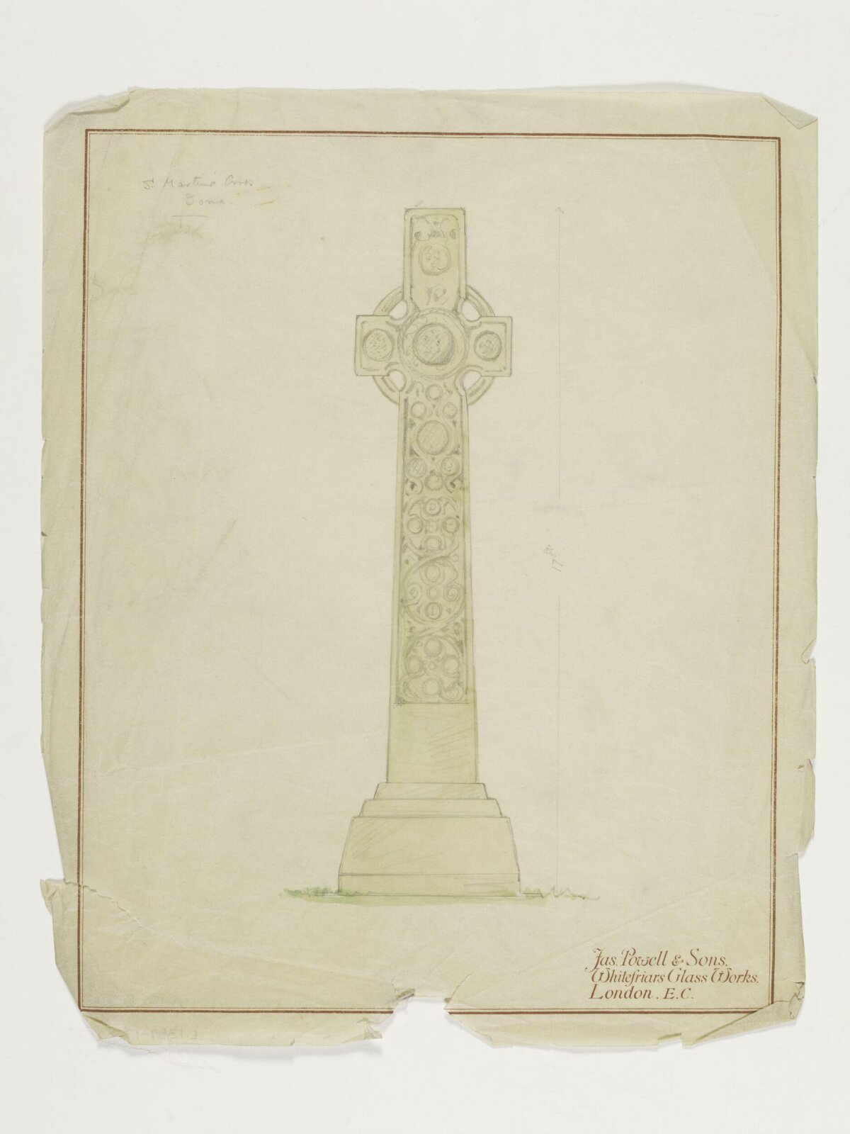 Drawing, James Powell & Sons, early 20th century