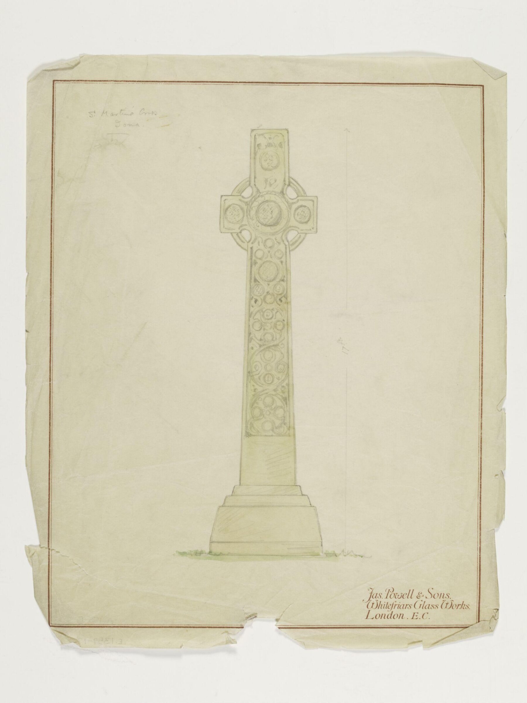 Drawing, James Powell & Sons, early 20th century