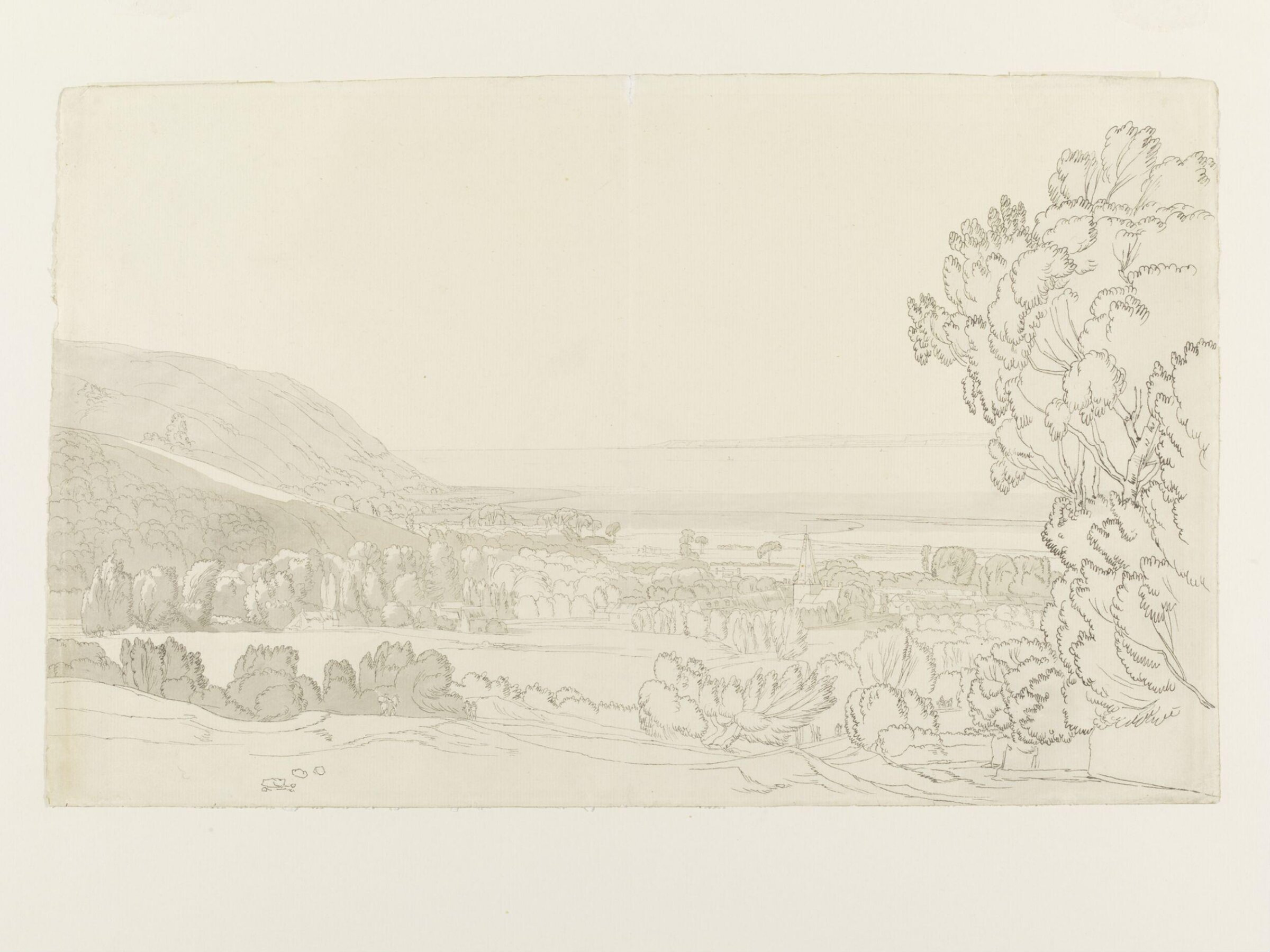View of Porlock and Porlock Bay, Somersetshire, Francis Towne, 04/10/1785