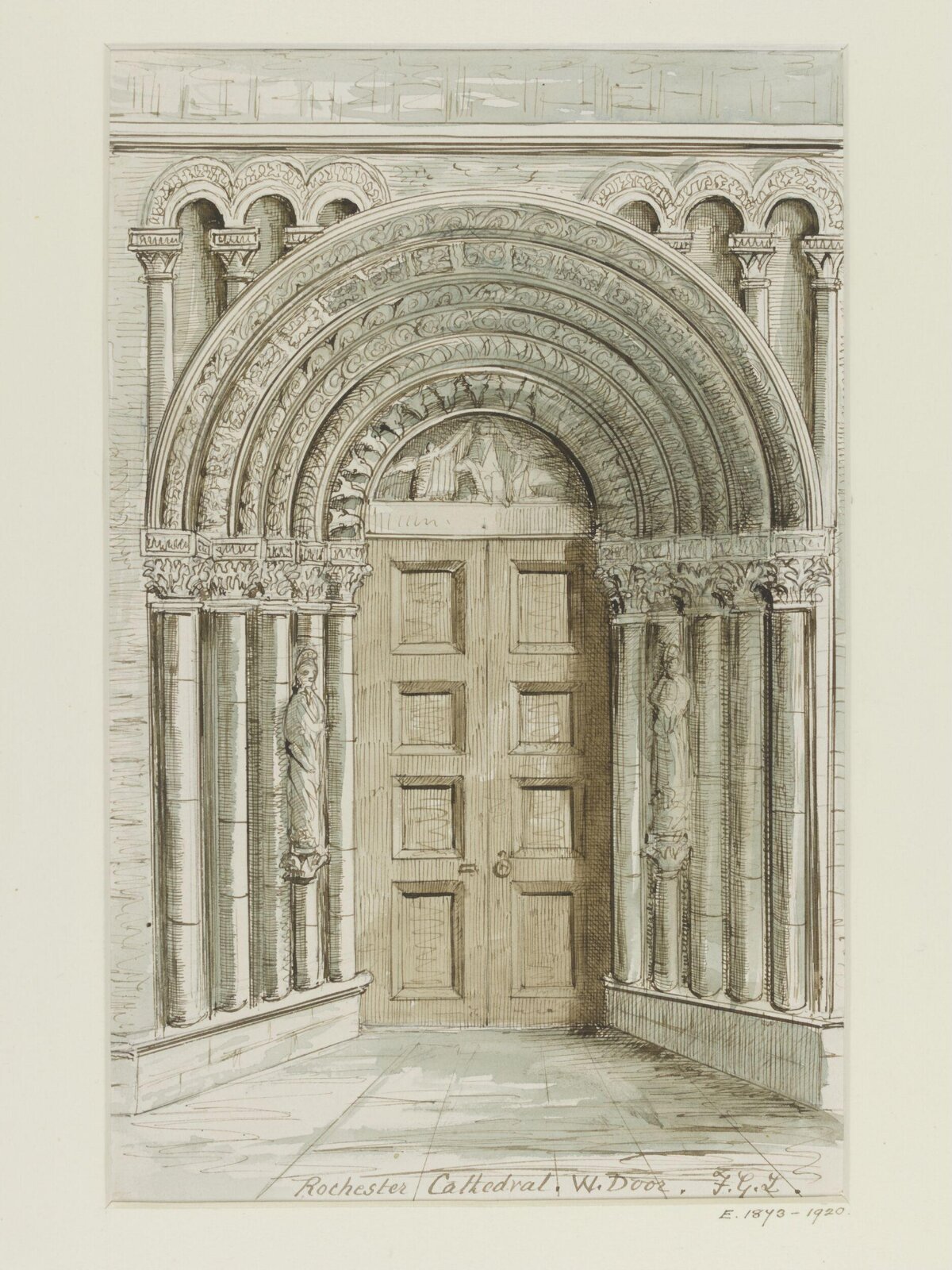 Drawing, F.G. Lémann, 1875