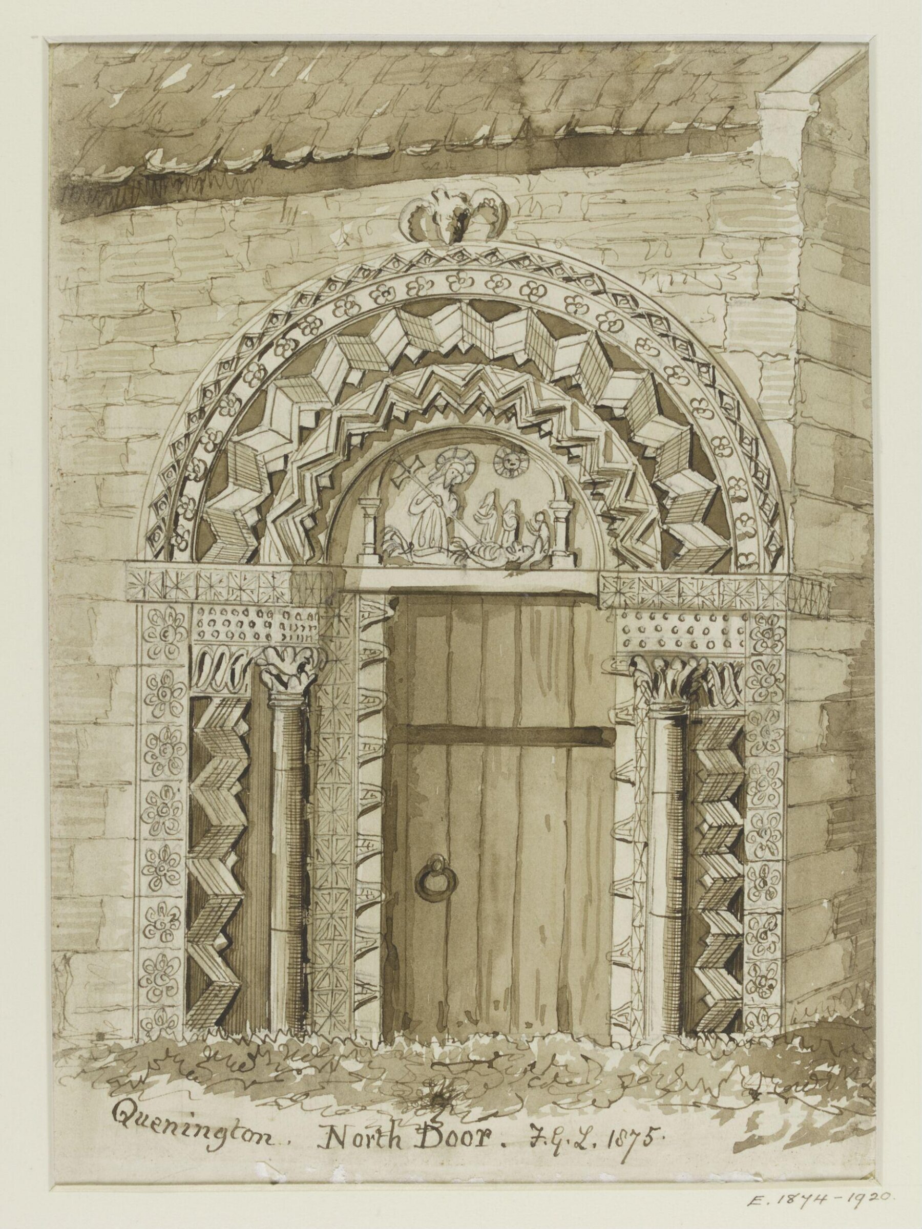 Drawing, F.G. Lémann, 1875