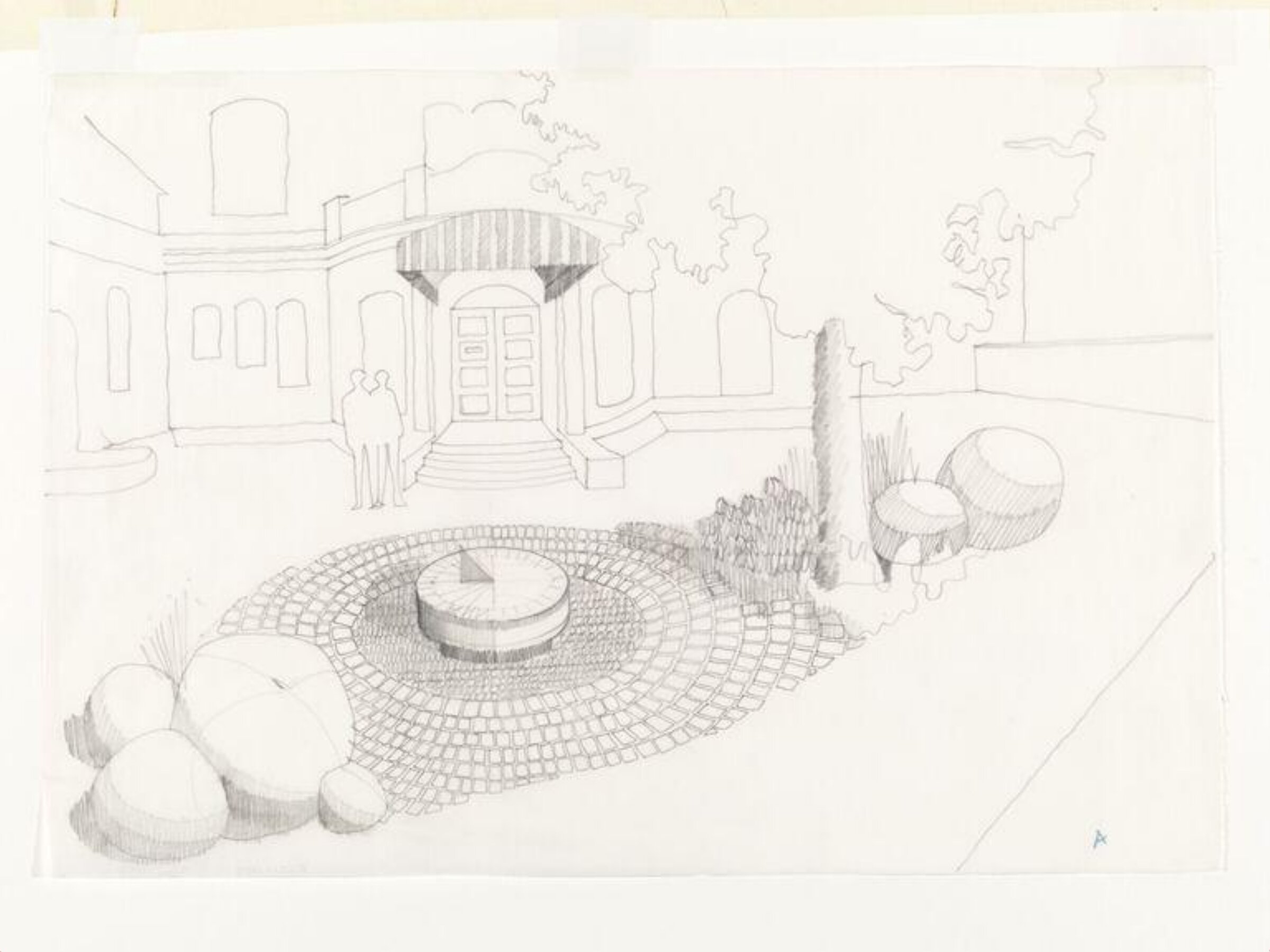 Drawing, Ian Hamilton Finlay, c. 1978