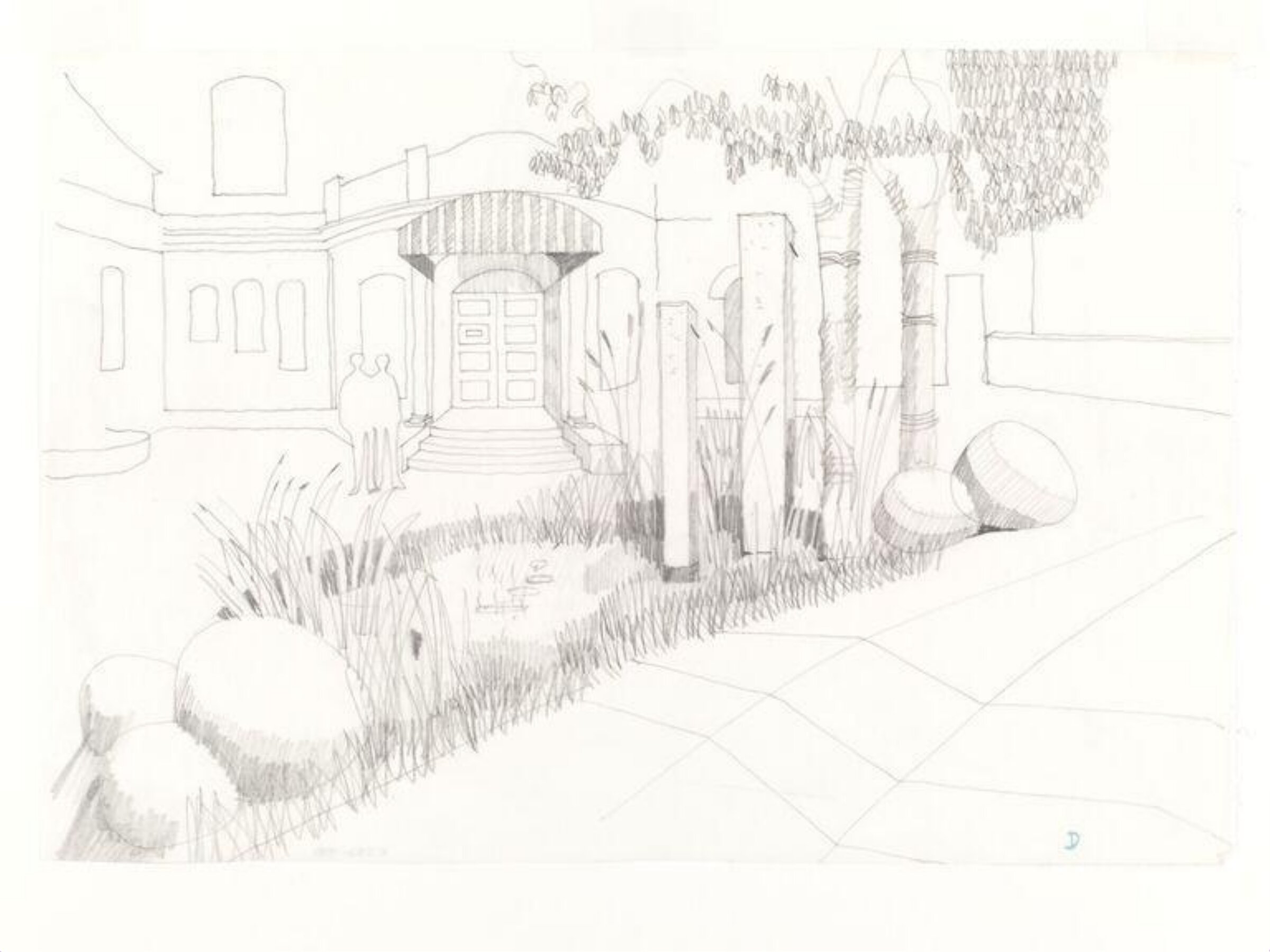 Drawing, Ian Hamilton Finlay, c. 1978