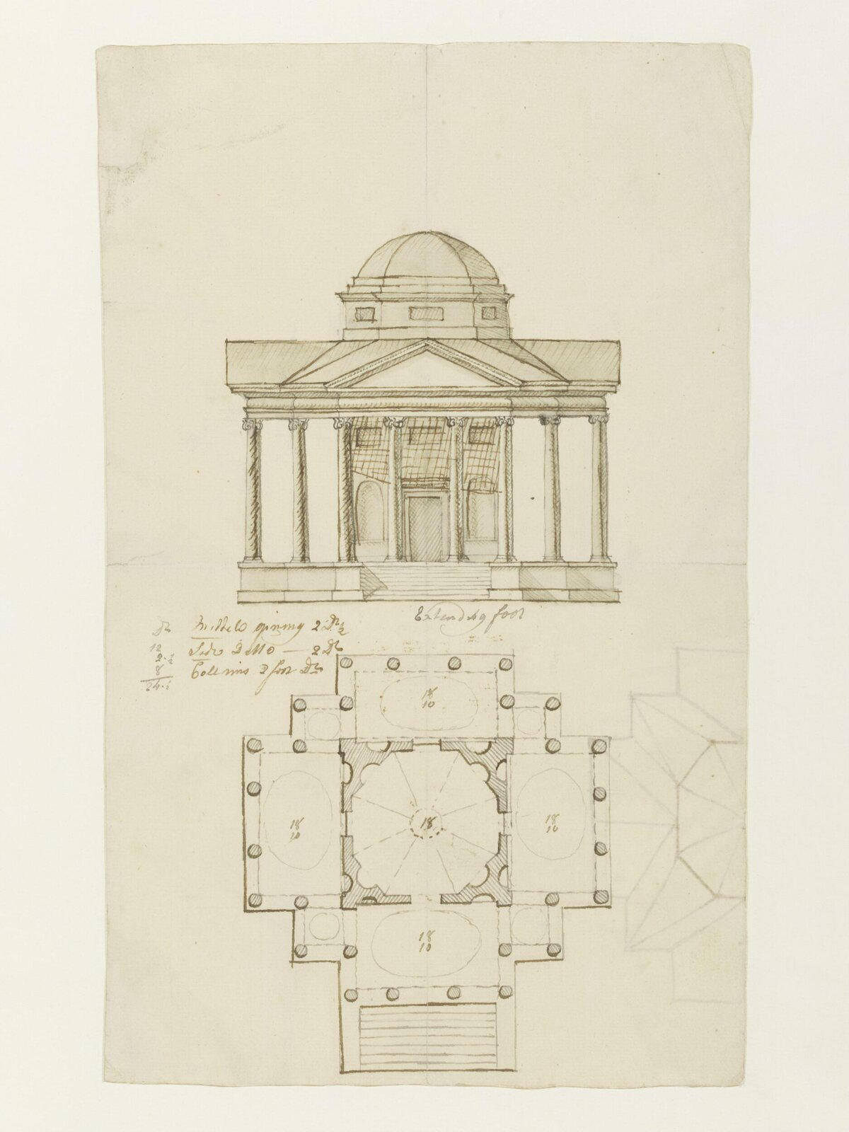 Drawing, Roger Morris, ca. 1730-1740