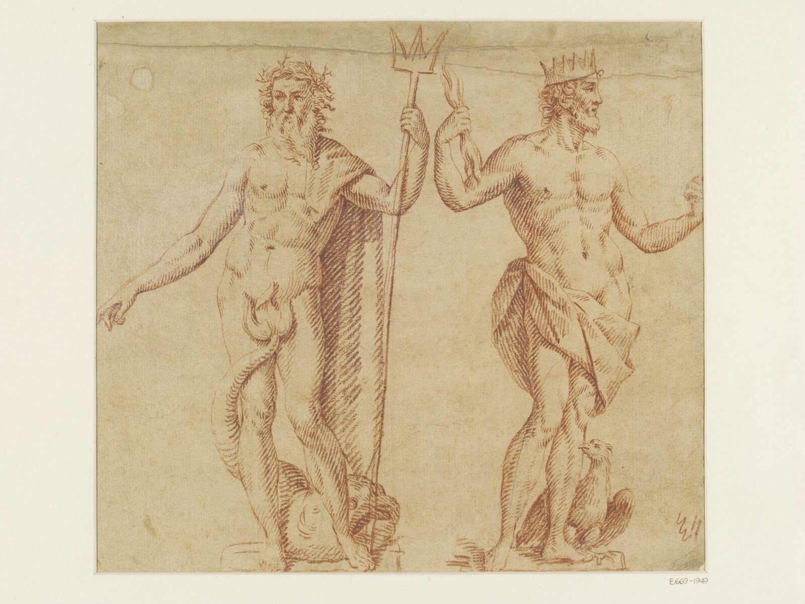 Neptune and Jupiter, Caius Gabriel Cibber, c.1645-1700