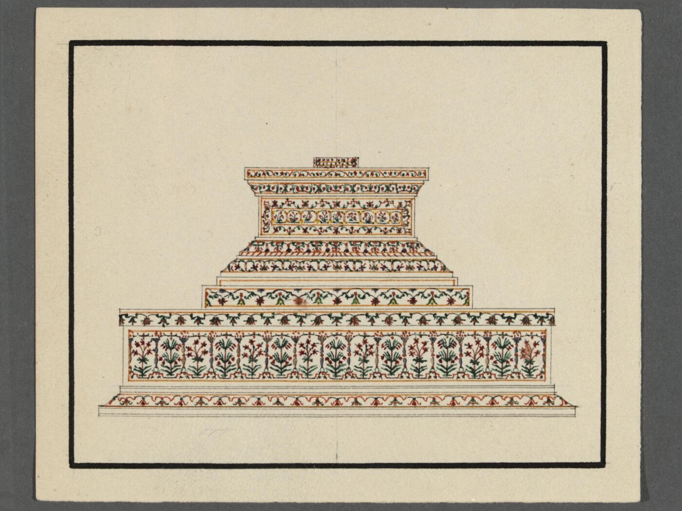 Unknown, Fifteen drawings of Mughal buildings at Agra, Delhi and Lucknow.