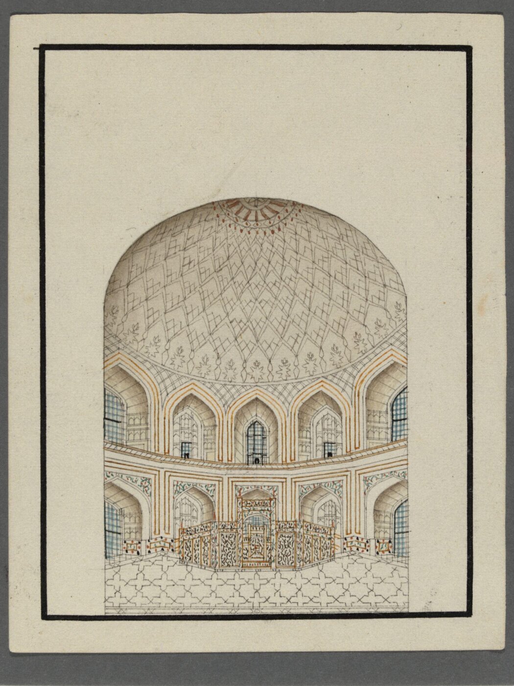 Unknown, Fifteen drawings of Mughal buildings at Agra, Delhi and Lucknow.