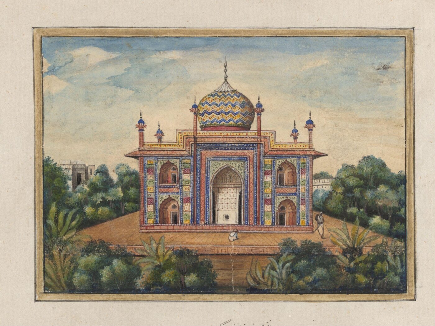 Unknown, Fifteen drawings of Mughal buildings at Agra, Delhi and Lucknow.