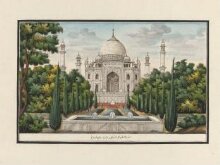 Fifteen drawings of Mughal buildings at Agra, Delhi and Lucknow. thumbnail 1