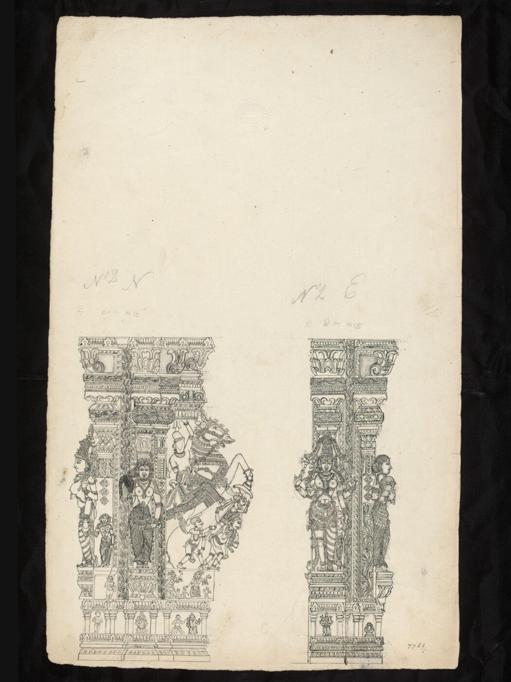 Unknown, Architectural drawing of Tirumala Nayak at Madura,