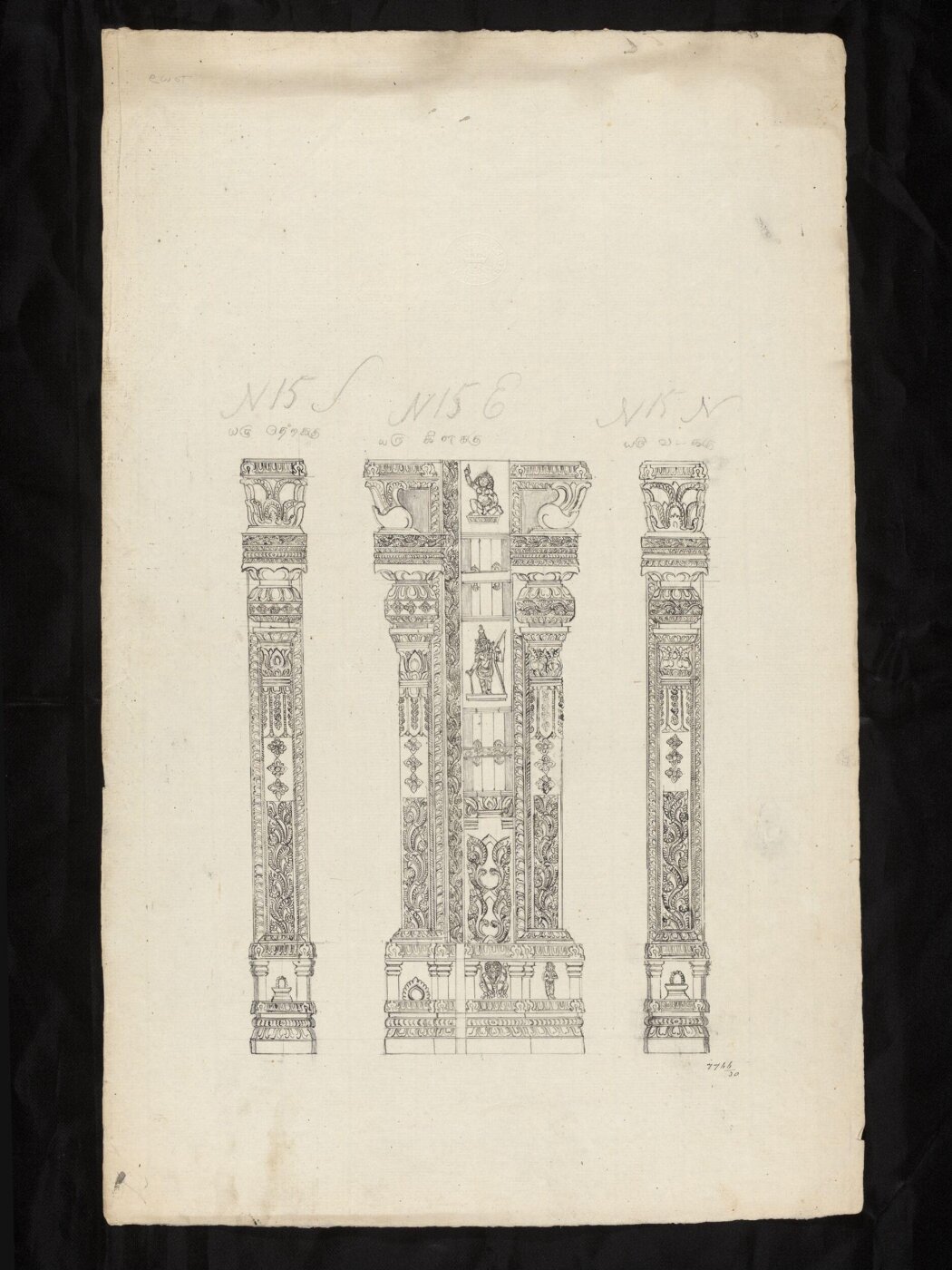 Unknown, Architectural drawing of Tirumala Nayak at Madura,