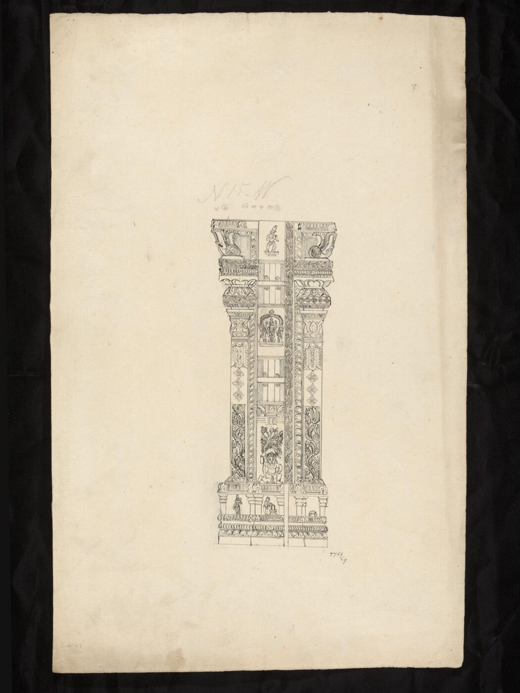 Unknown, Architectural drawing of Tirumala Nayak at Madura,