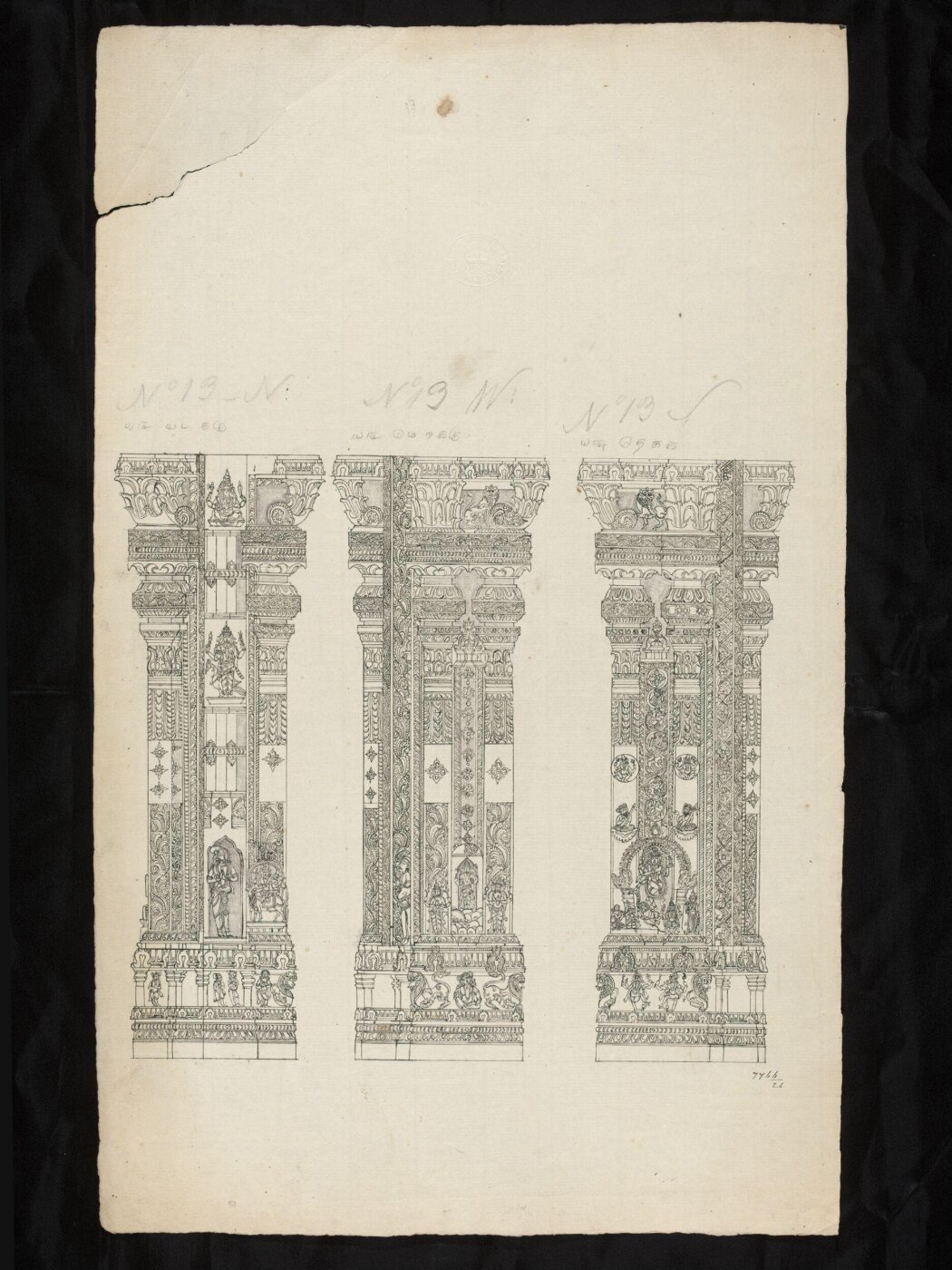 Unknown, Architectural drawing of Tirumala Nayak at Madura,