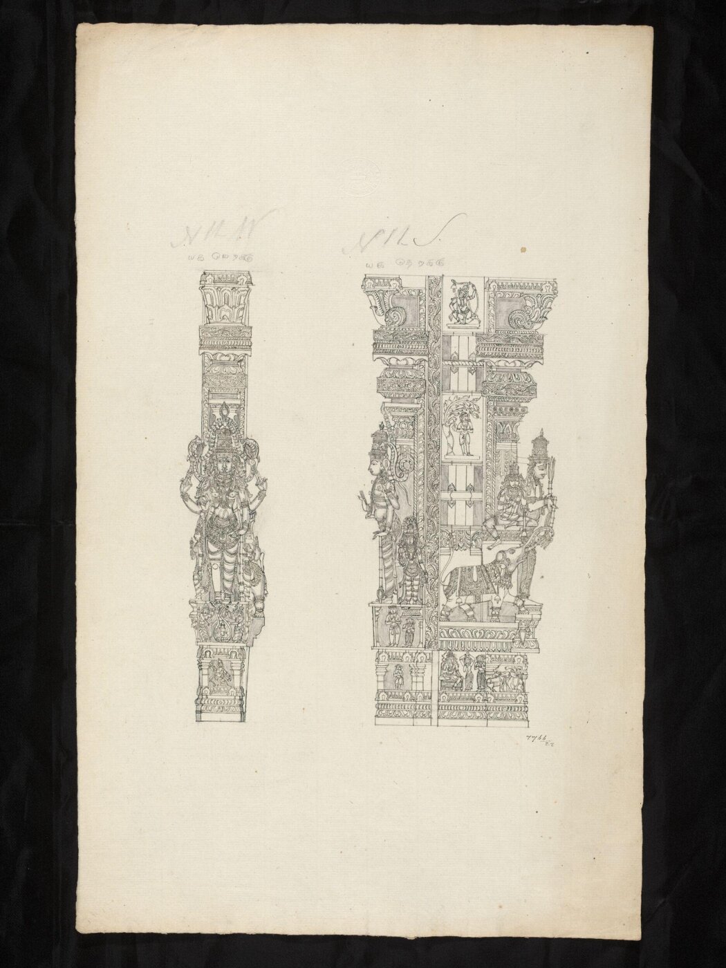 Unknown, Architectural drawing of Tirumala Nayak at Madura,
