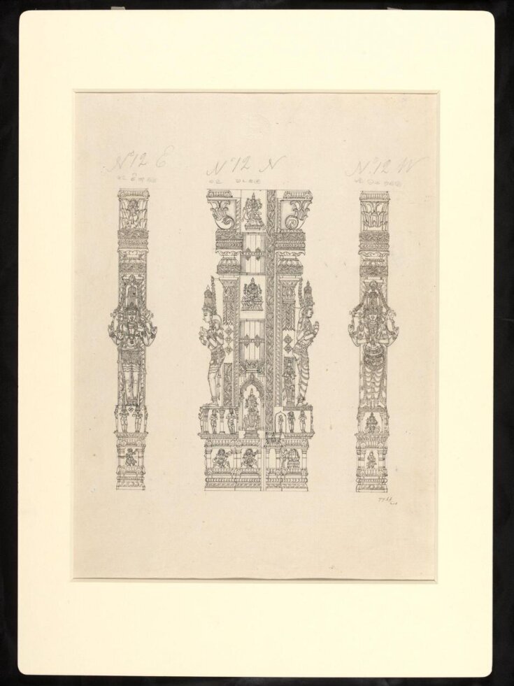 Architectural drawing of Tirumala Nayak at Madura, top image