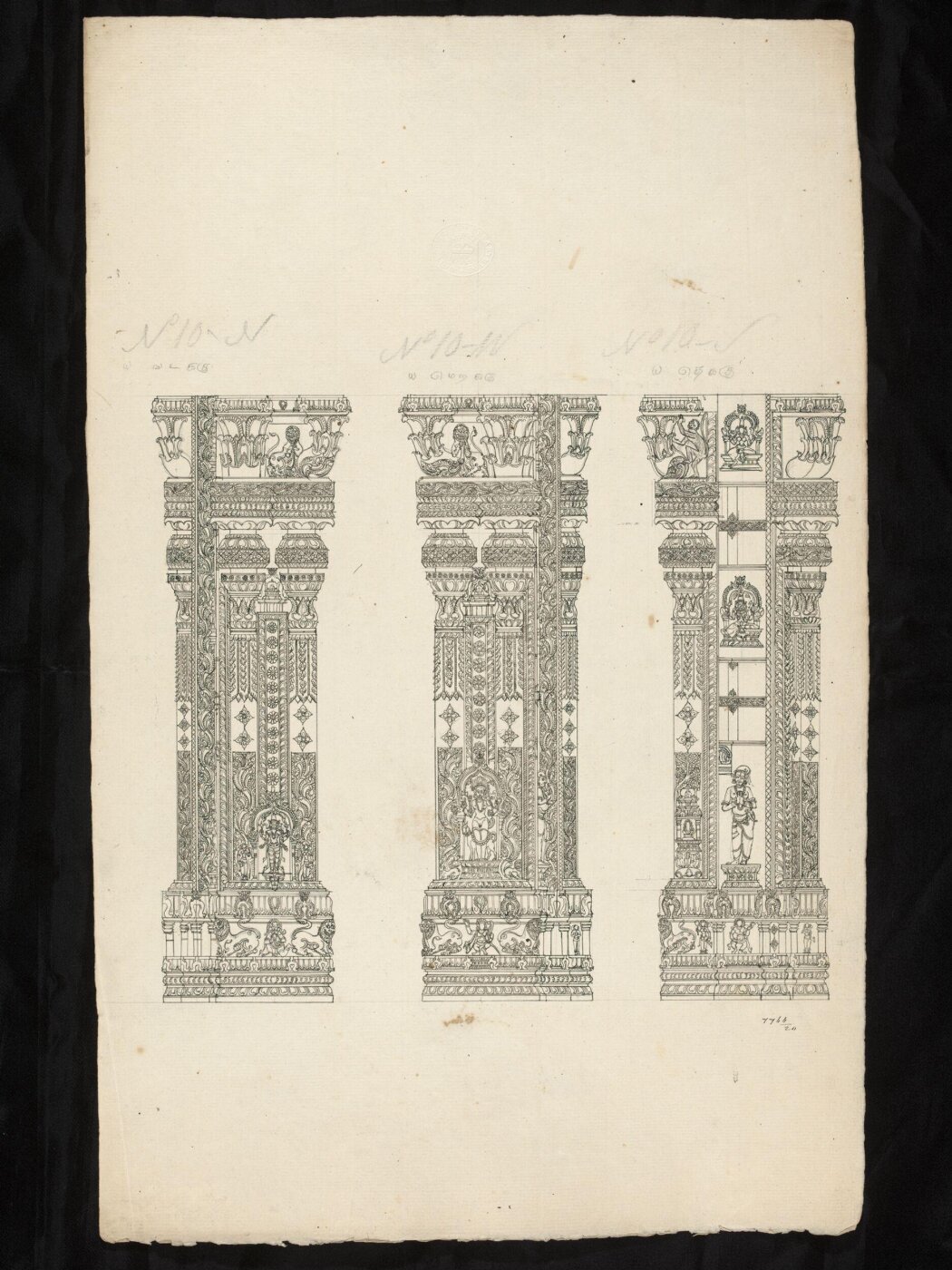 Unknown, Architectural drawing of Tirumala Nayak at Madura,