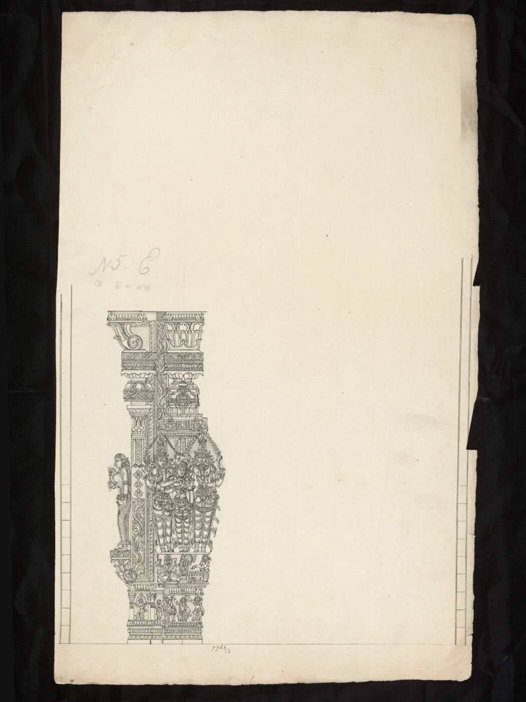 Unknown, Architectural drawing of Tirumala Nayak at Madura,
