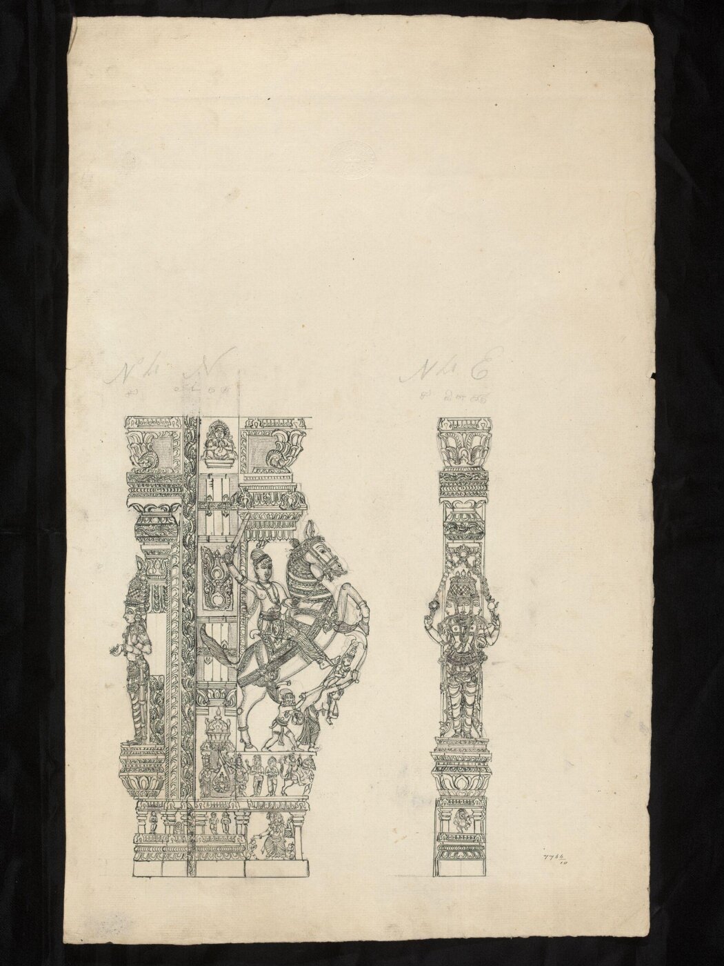 Unknown, Architectural drawing of Tirumala Nayak at Madura,