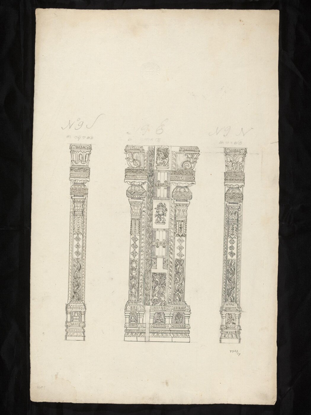 Unknown, Architectural drawing of Tirumala Nayak at Madura,