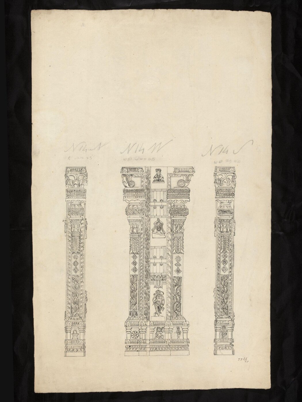 Unknown, Architectural drawing of Tirumala Nayak at Madura,