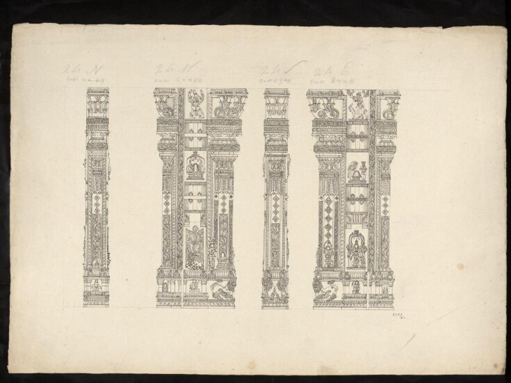 Architectural drawing of Tirumala Nayak at Madura, top image