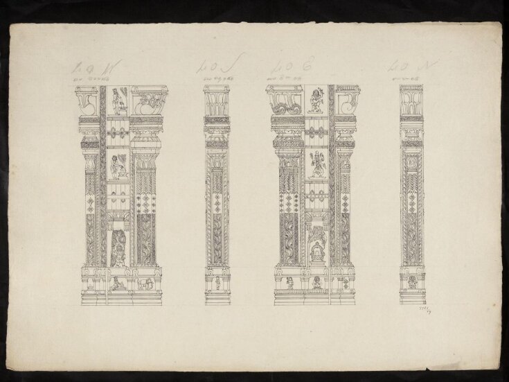 Architectural drawing of Tirumala Nayak at Madura, top image